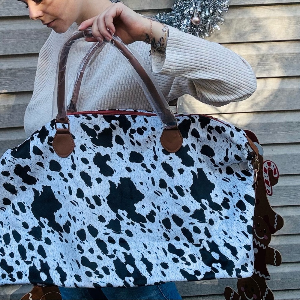 Stylish Cow Print Women's Bag